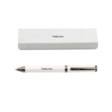 Presente promocional Pen de caneta de caneta de metal personalizada caneta de bola com caixa de caneta de papel
